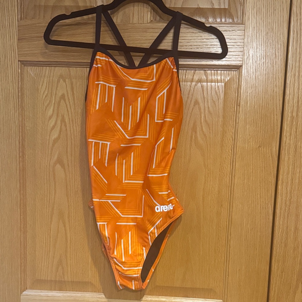 Arena Women's One Piece Swimsuit in Bold Orange